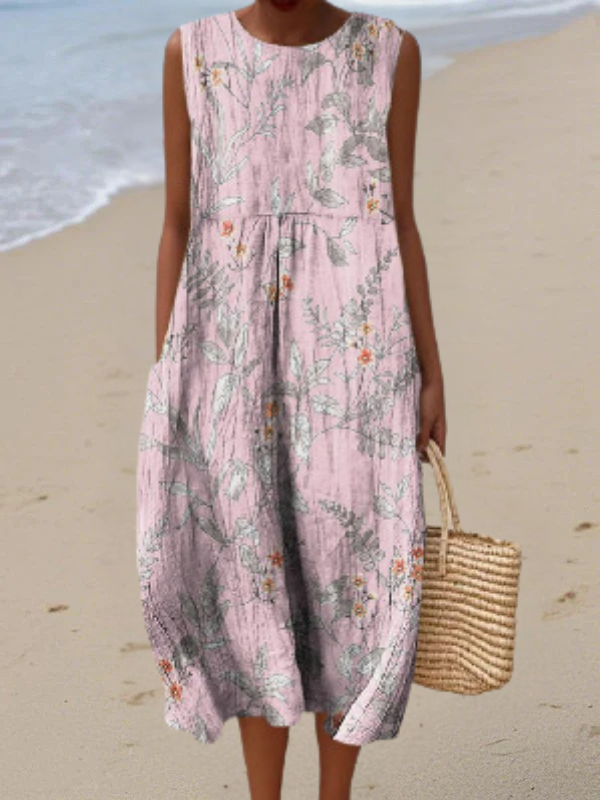 Nora Botanical Midi Dress