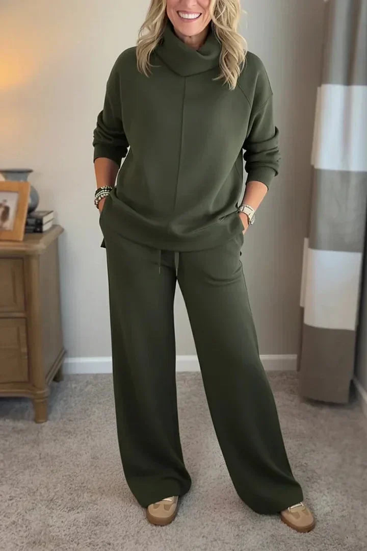 Colleen | Women Casual Turtle-neck 2 Piece