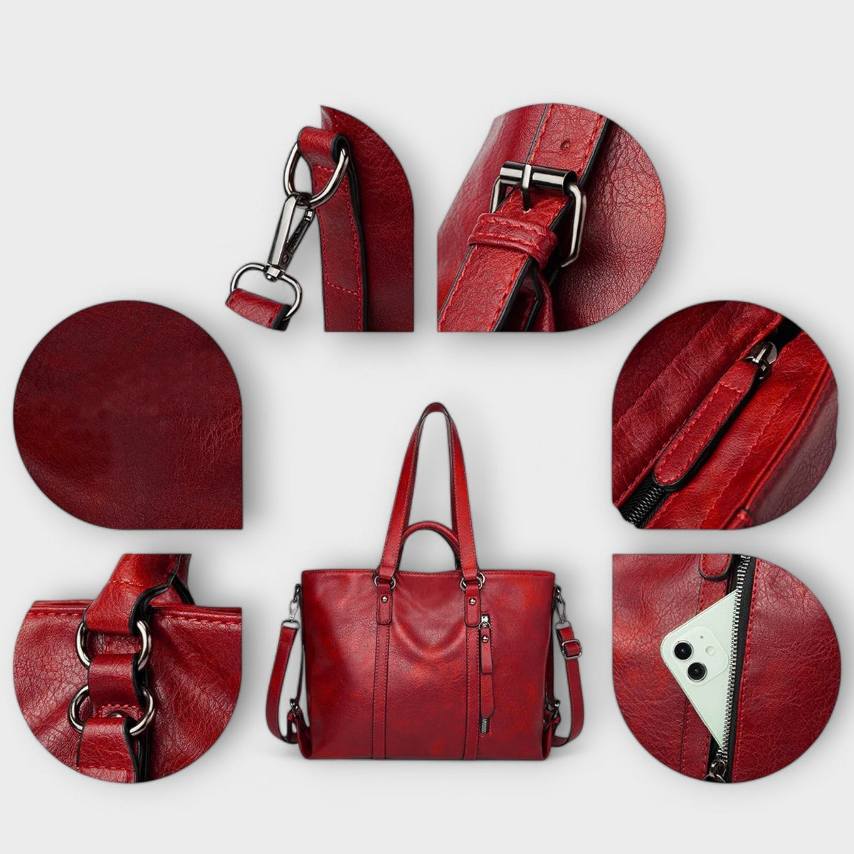 Olivia | Women Large Leather Bag