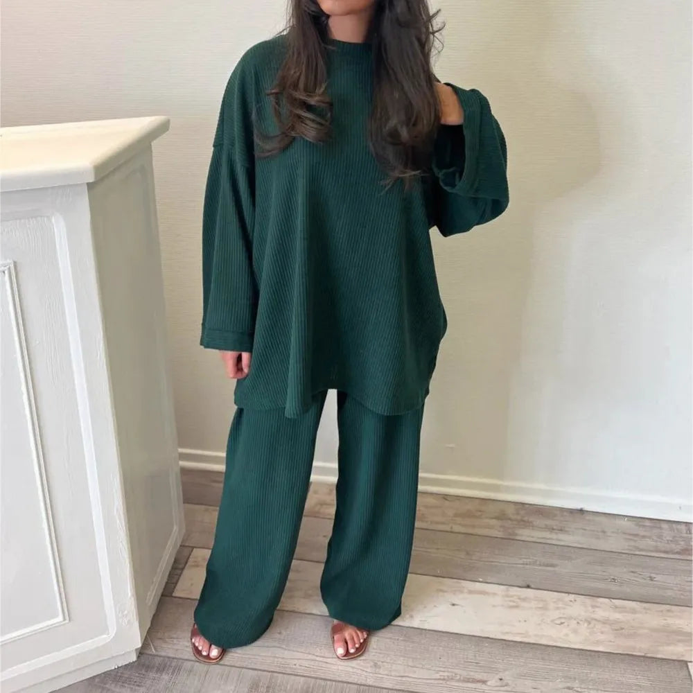 Sharon | Women Two Piece Corduroy Set