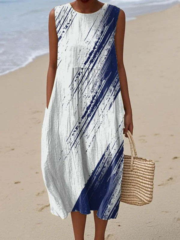 Faith Brushstroke Midi Dress