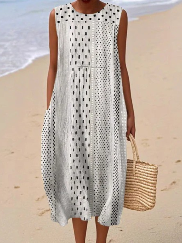 Paige Polka Midi Dress