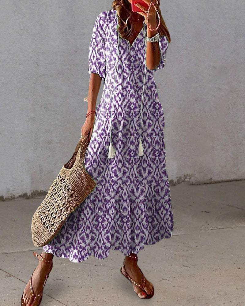 Fallon - Boho Tummy Coverage Dress