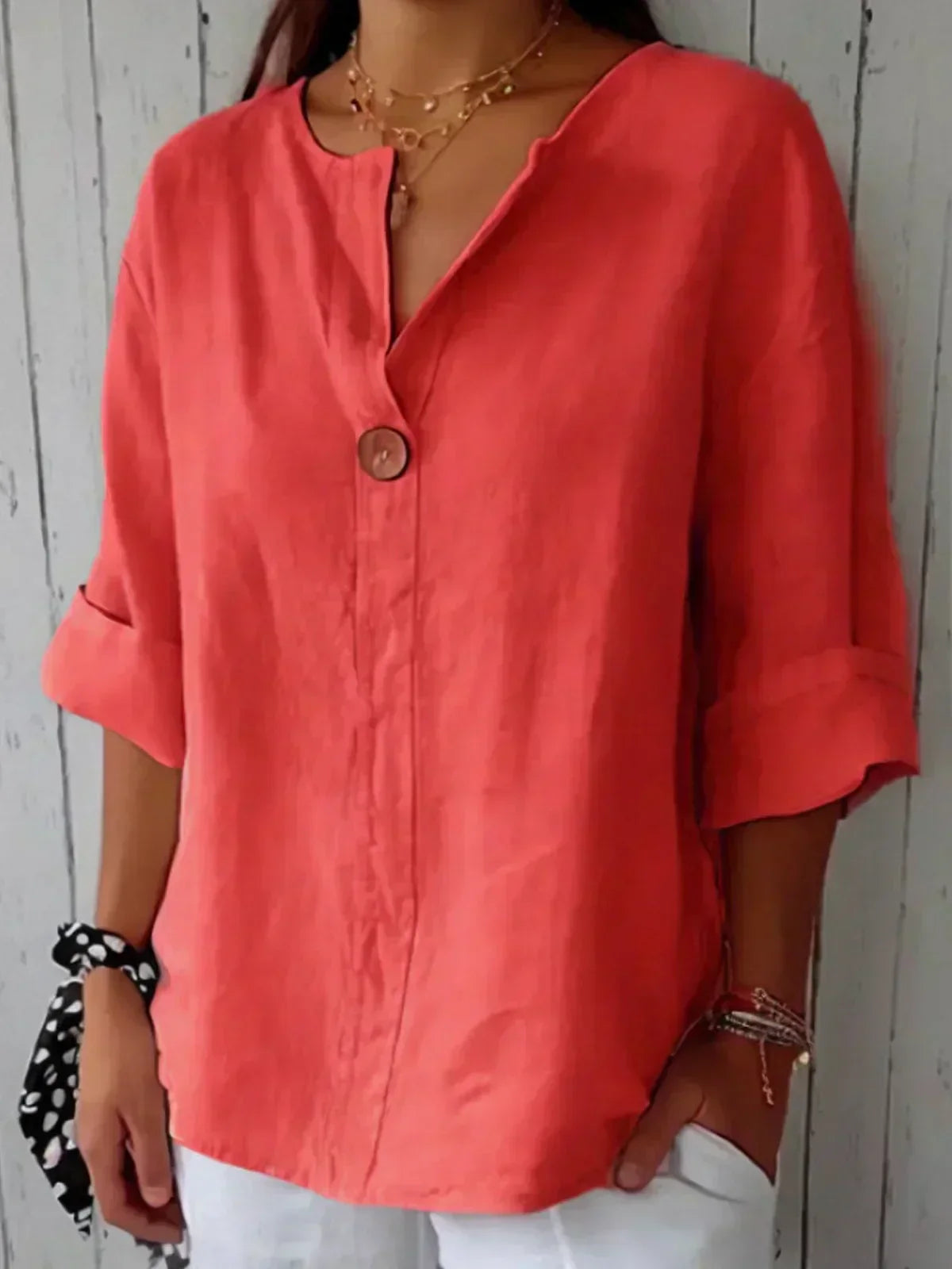 Nayla| Women Casual V-Neck Blouse