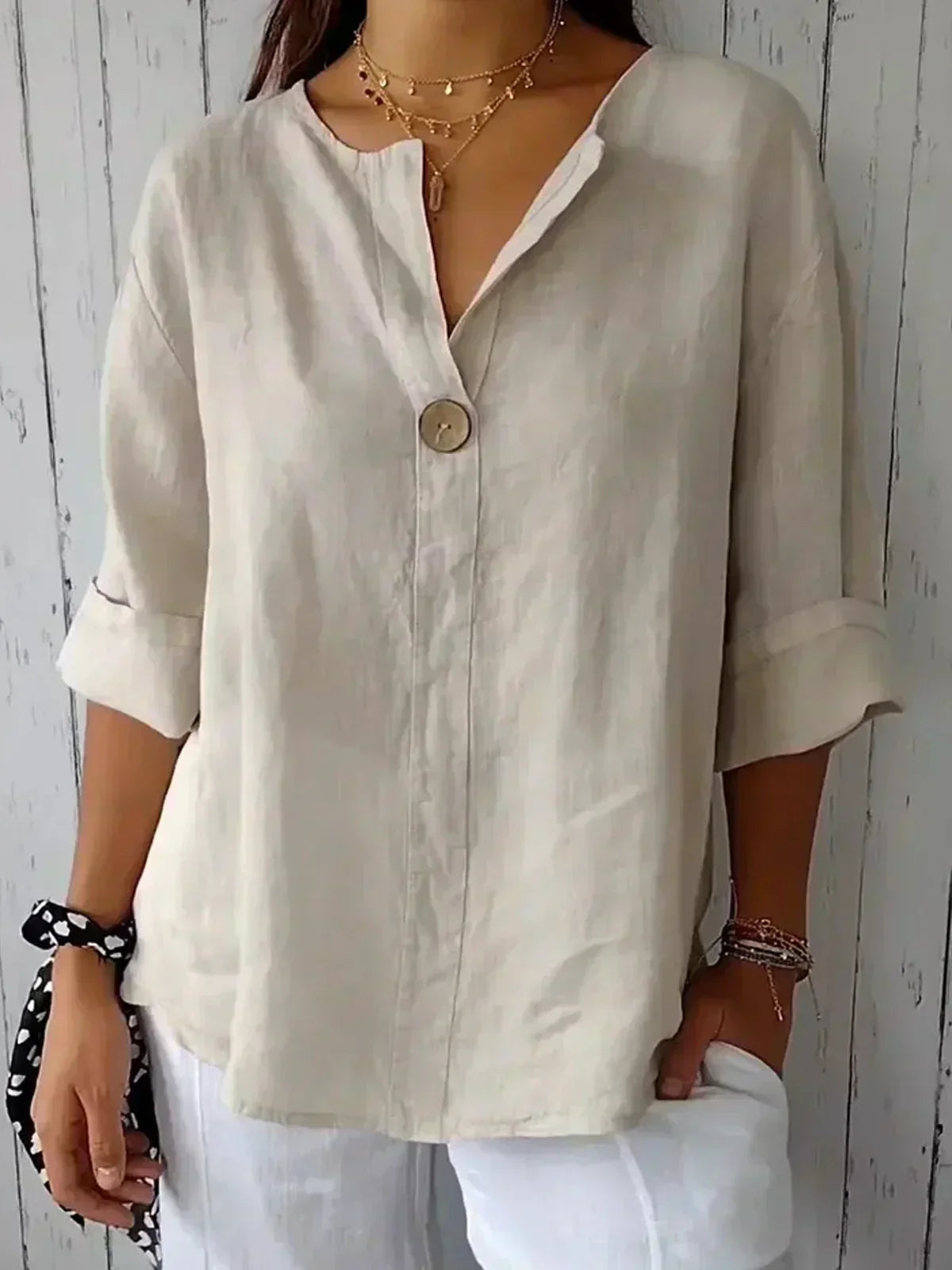 Nayla| Women Casual V-Neck Blouse
