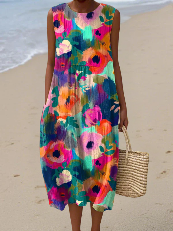 Cora Vibrance Midi Dress