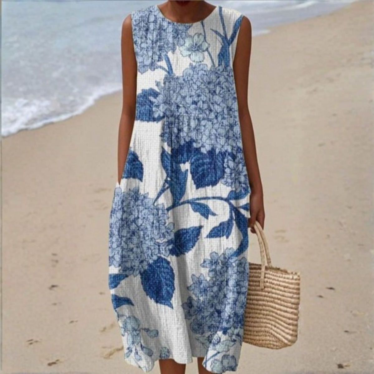 Matilda Coastal Sleeveless Summer Dress