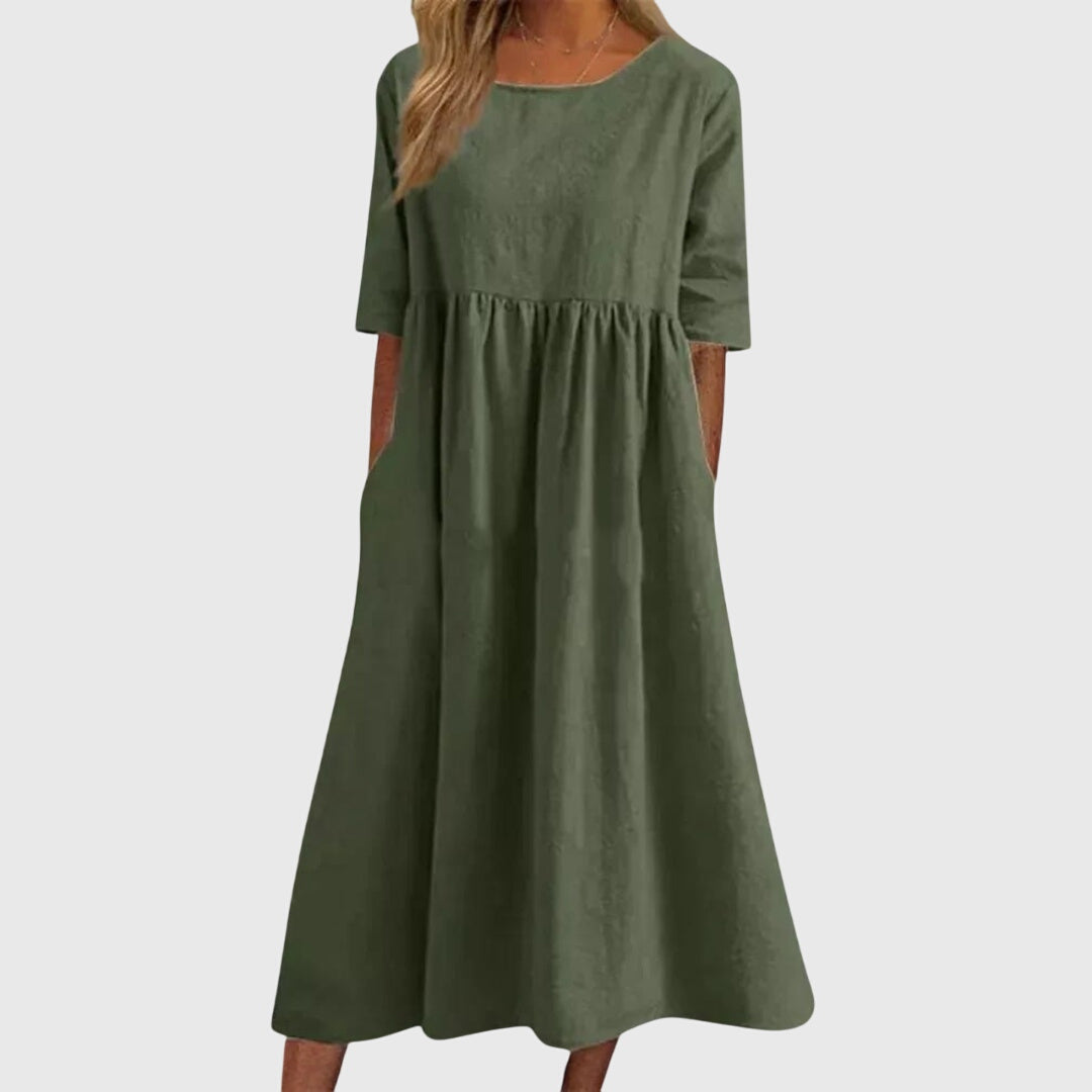 Bethany - Elegant Short-Sleeved Dress