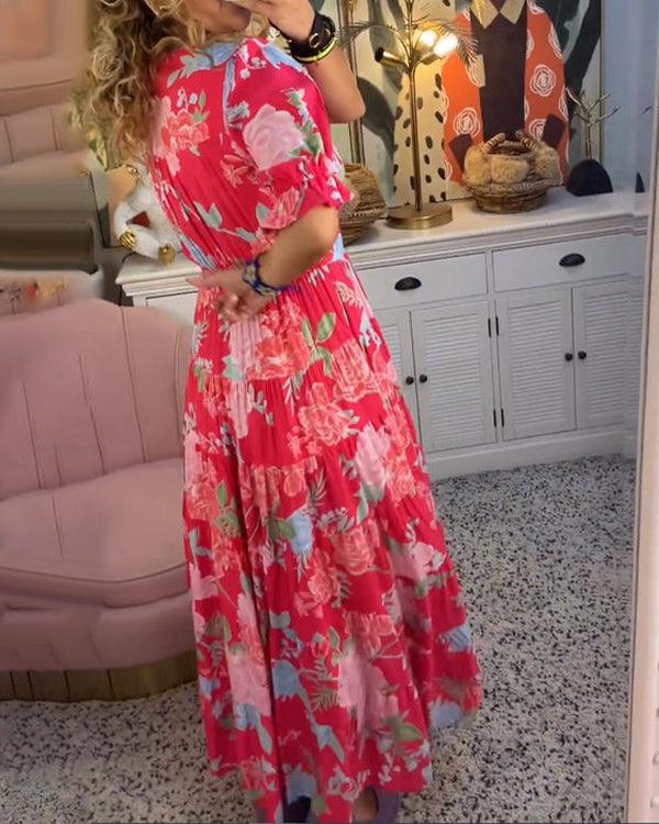 Coralina - Vibrant Floral Dress