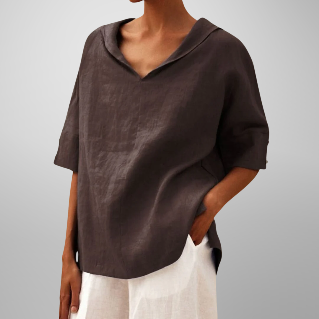 Lucy | Women Cotton Loose-Fitting Blouse