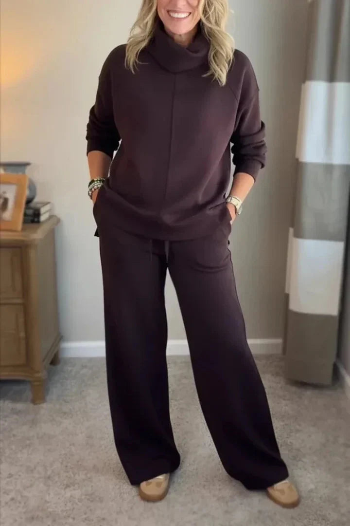 Colleen | Women Casual Turtle-neck 2 Piece