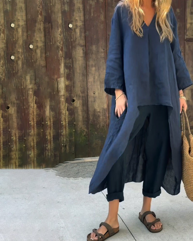 Carolyn™ Chic and Comfortable Set | Coordinated Top and Relaxed-Fit Bottoms