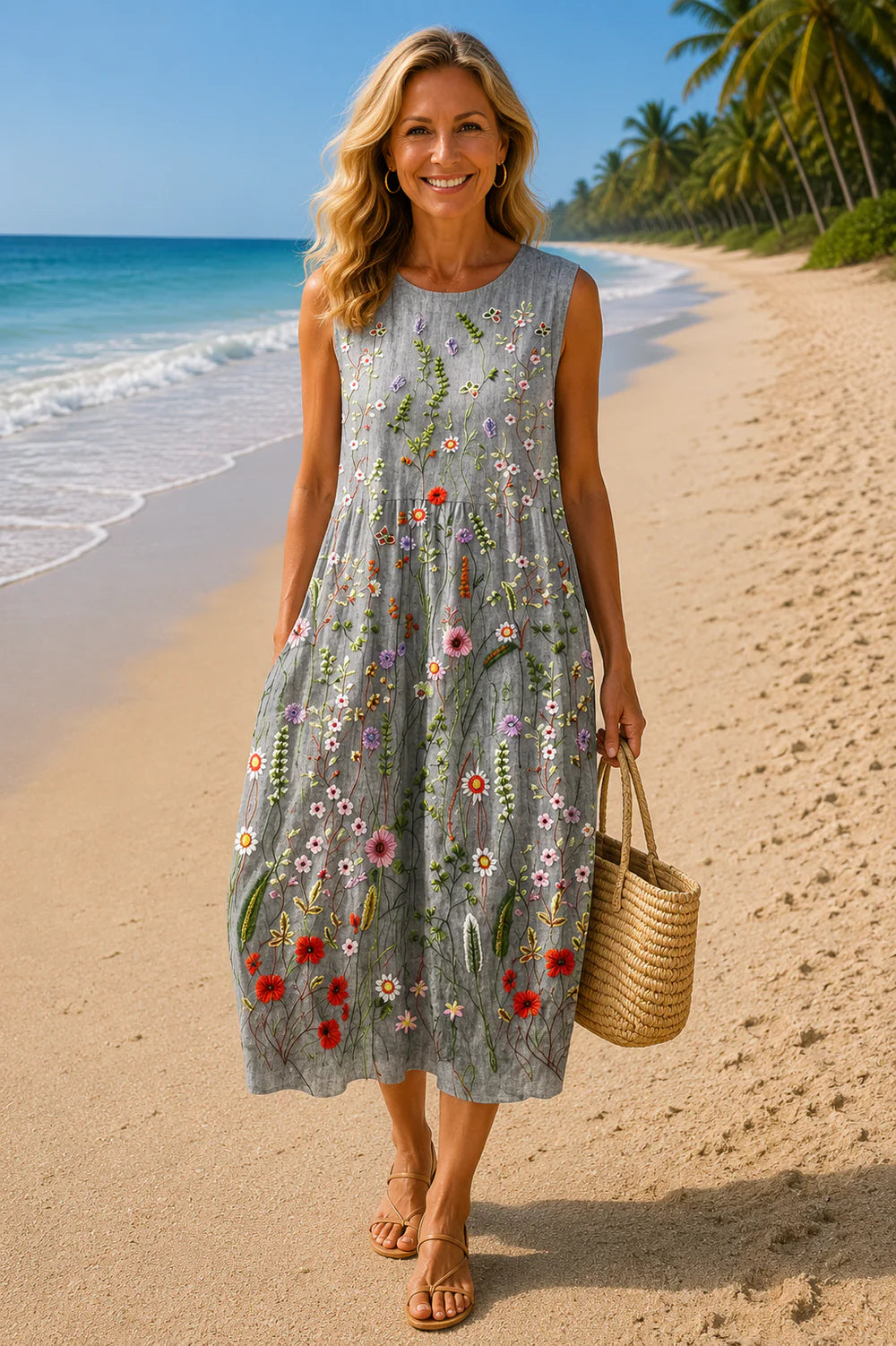 Cara Wildflower Midi Dress