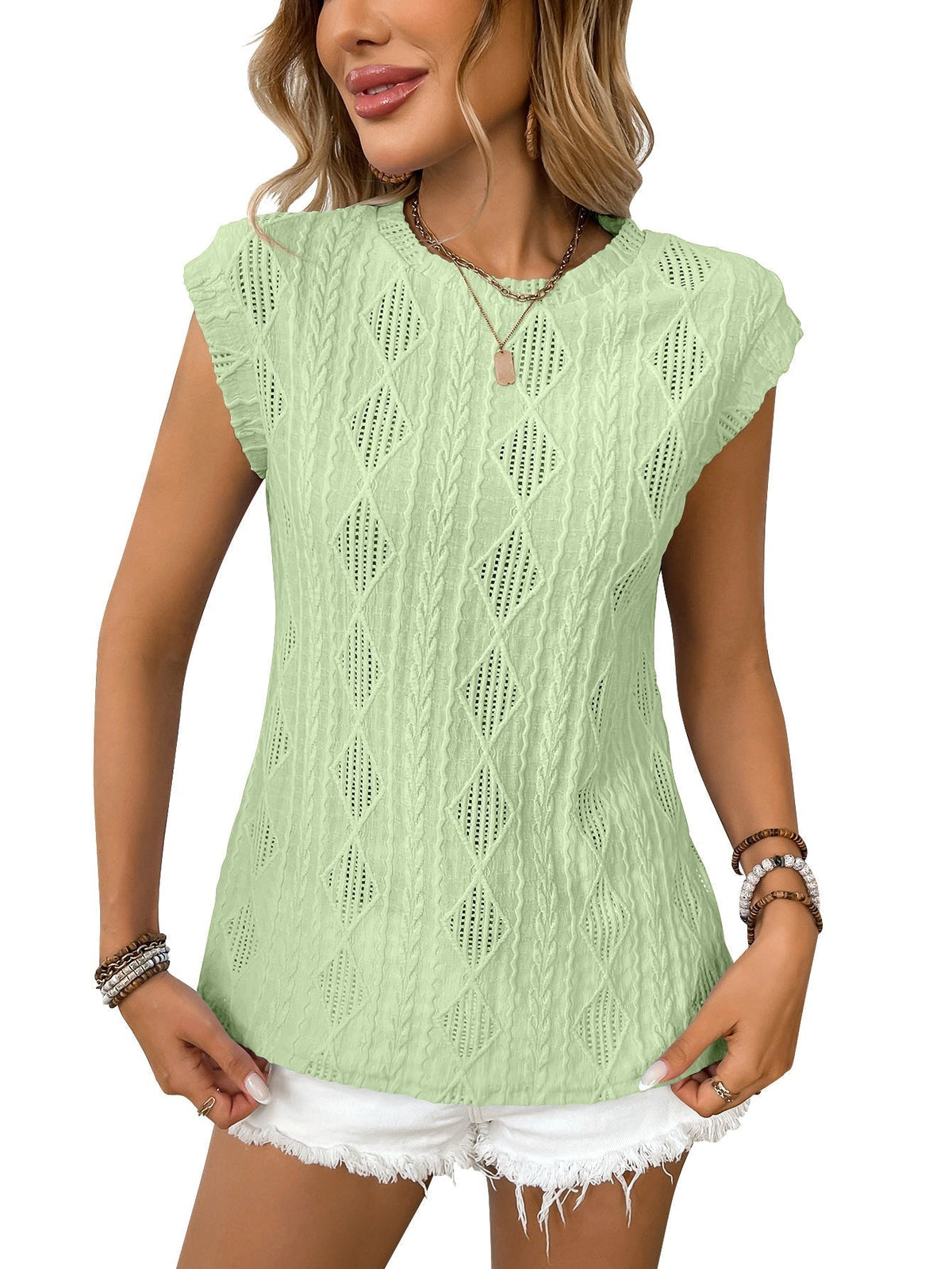 DELICE™ | Women Lightweight Knit Chic Tee