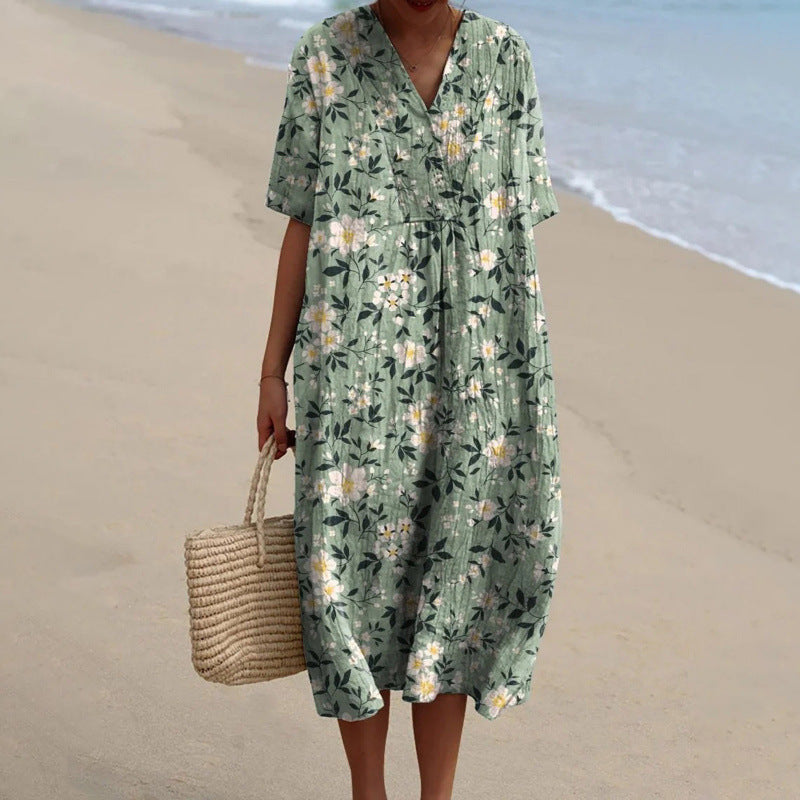 Keira Elegant Floral Summer Dress
