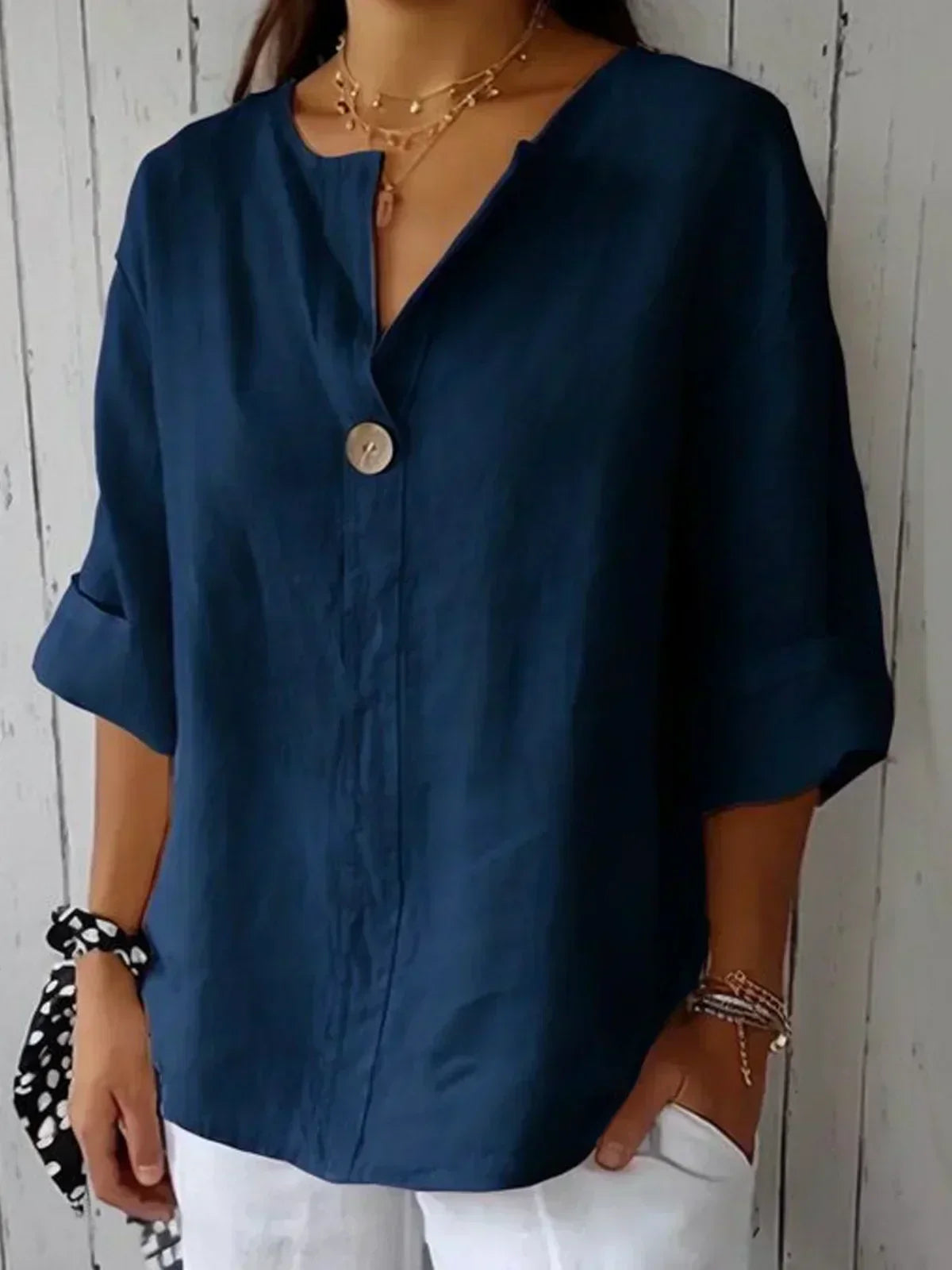 Nayla| Women Casual V-Neck Blouse