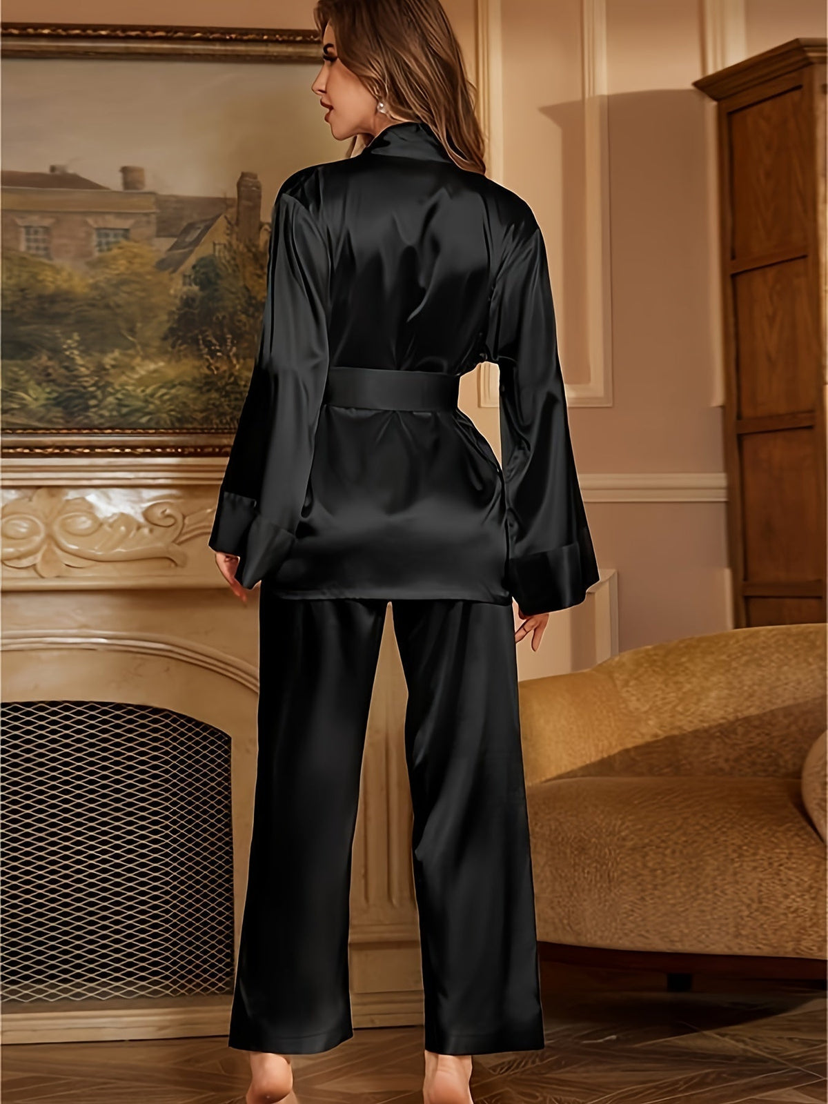 Aurielle | Women Elegance Robe & Pajama Set