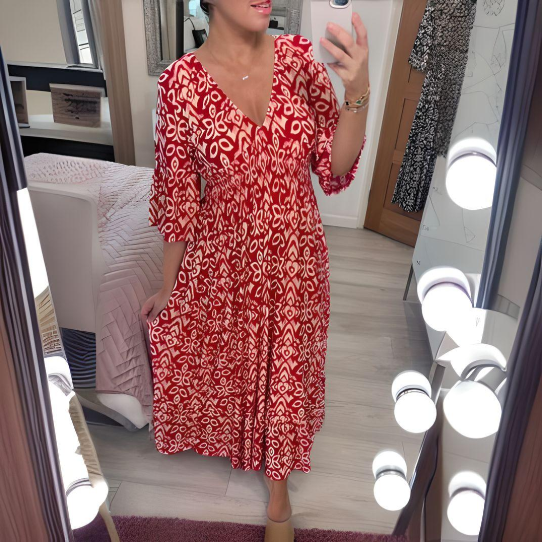 Lacey – Boho Printed Dress